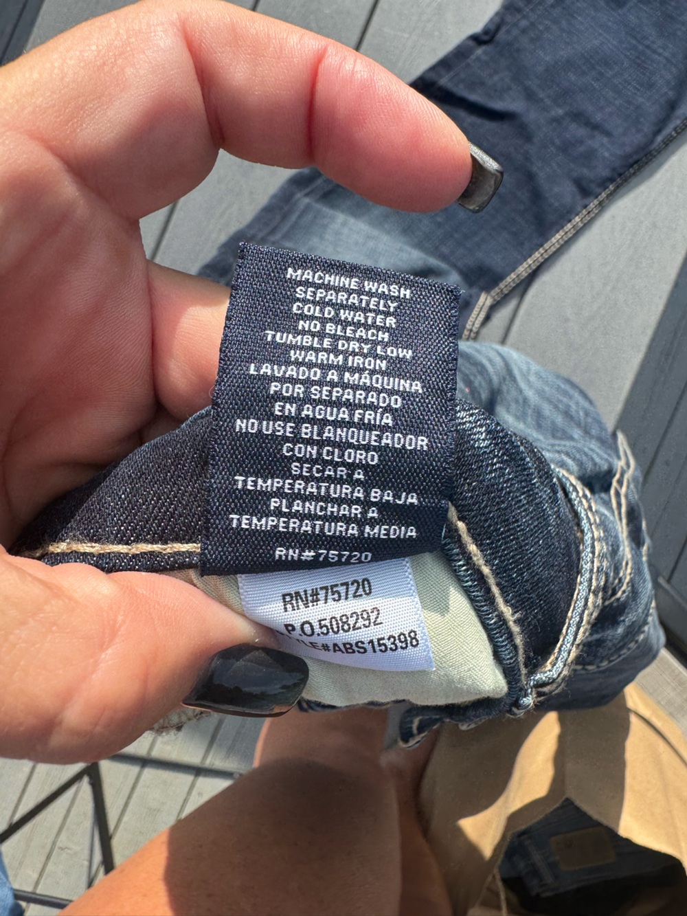 BKE Jake Men’s Straight Jeans - Dark Blue Wash - Picture 6 of 7